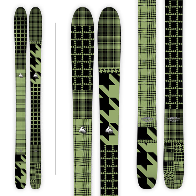 Houndstooth Pistaschio house graphic from Wagner Custom Skis