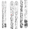 Wagner Custom Skis "San Joaquin" stock topsheet graphic. A triangle-pattern representing aspen trees on white.
