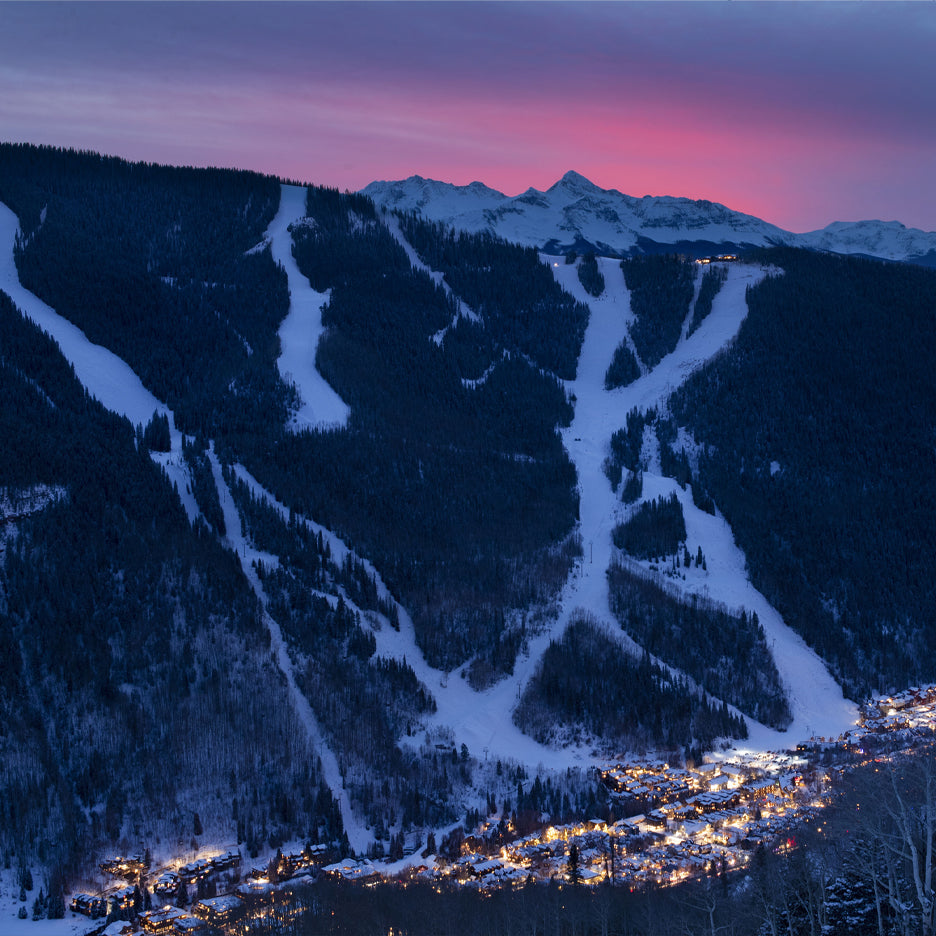 Sunset over Chair 7 and Shandoka in Telluride. Photo TSG