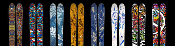 Artist Series ski graphics from Wagner Custom Skis