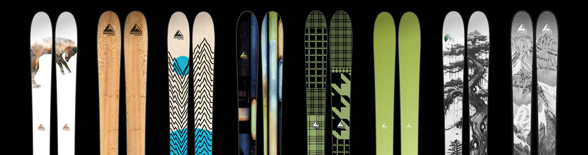 A selection of featured graphics from Wagner Custom Skis