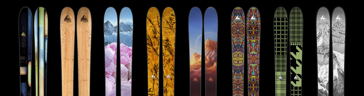 A selection of skis from Wagner Custom