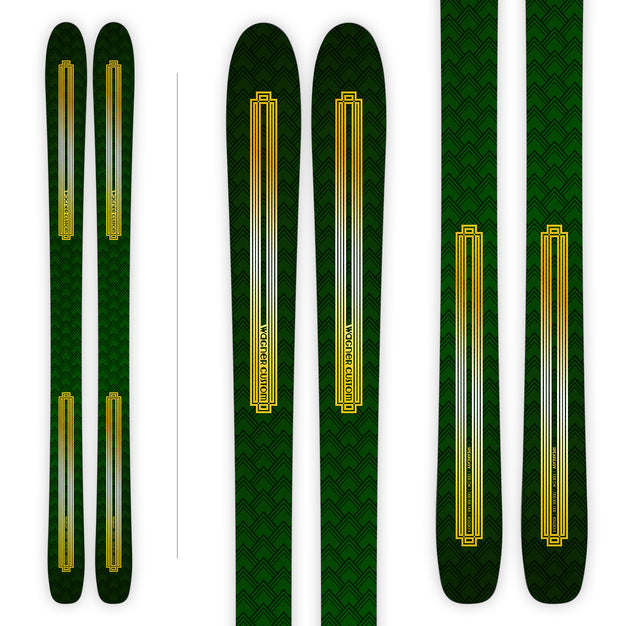 Speakeasy Emerald house Graphic from Wagner Custom Skis