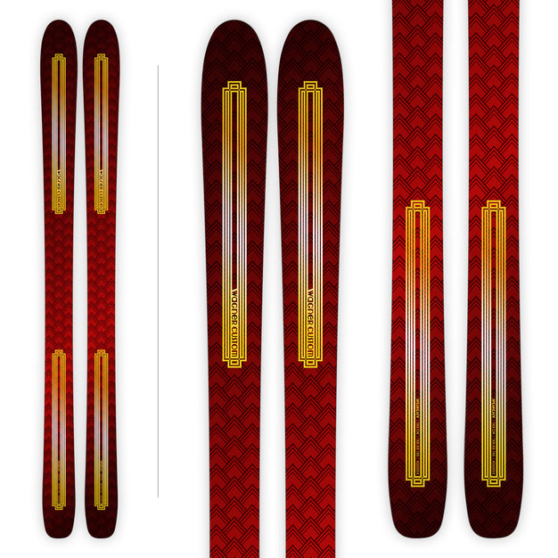 Speakeasy Ruby house Graphic from Wagner Custom Skis