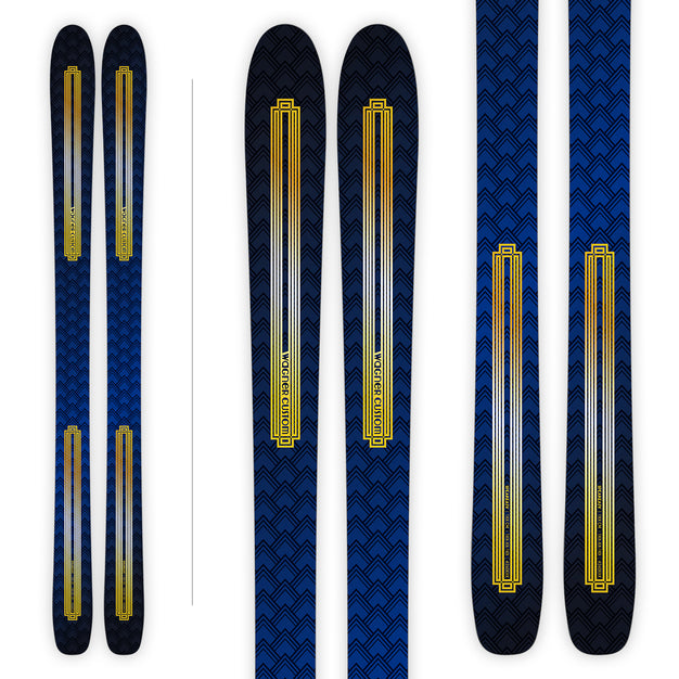 Speakeasy Sapphire house Graphic from Wagner Custom Skis