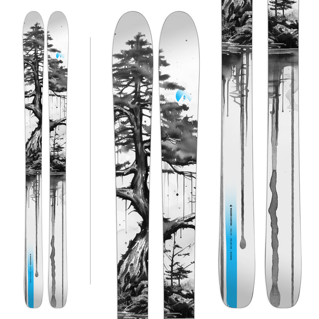 Ink Inky Blue house graphic from Wagner Custom Skis