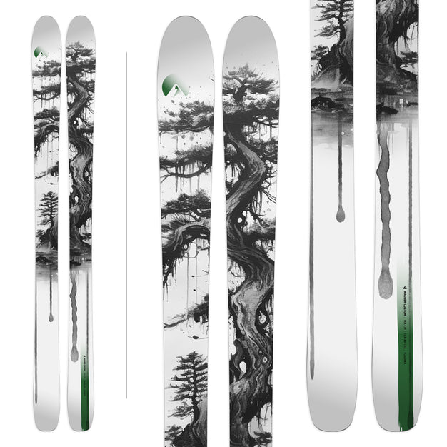 Ink Inky Green house graphic from Wagner Custom Skis