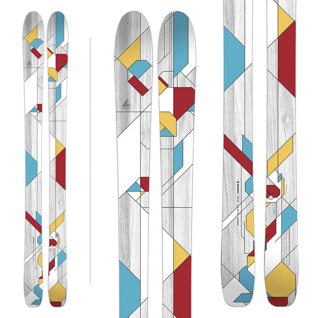 Bunhaus graphic in the Primary colorway. Wagner Custom Skis stock graphic 2021-2022