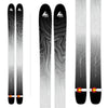 Wagner Custom Skis "Topo-Carbondale" graphic. An abastract topographic map on black.