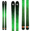 Wagner Custom Skis "Topo" graphic. An abastract topographic map on green.