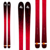 Wagner Custom Skis "Topo" graphic. An abastract topographic map on red.